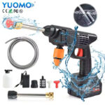 Car Washer High Pressure Portable Wash Gun 12V 24V 48V 96V Cordless Electric Cleaning Machine Lithium Battery Washer Spray Gun